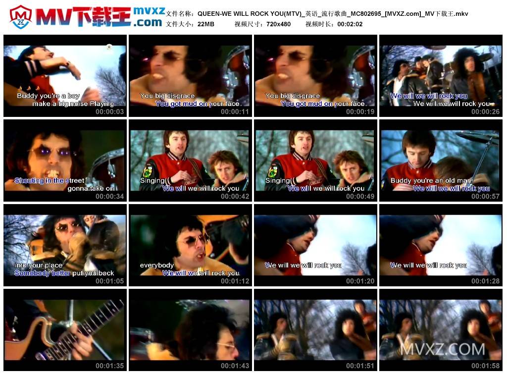 QUEEN-WE WILL ROCK YOU(MTV)_英语_流行歌曲_MC802695